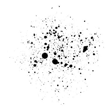 Soyut mürekkep sıçrama