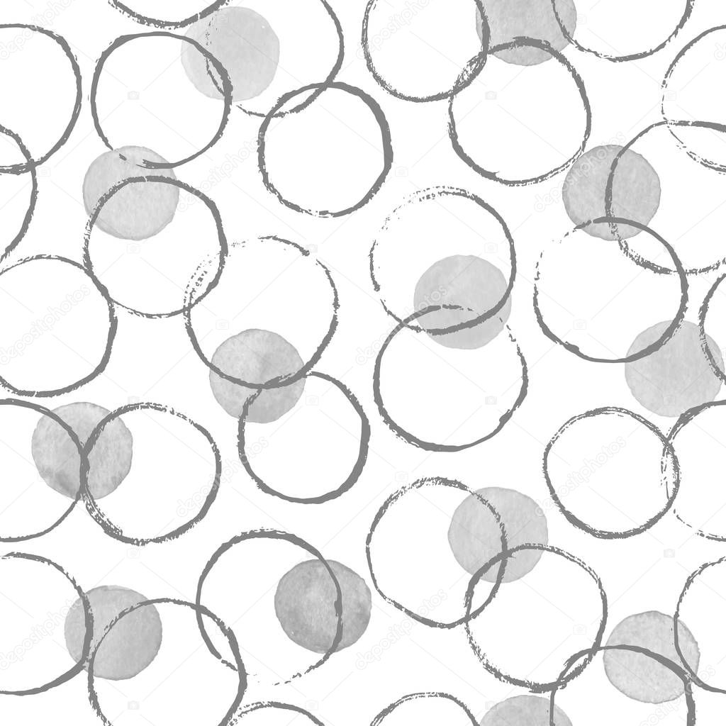 watercolor circles pattern