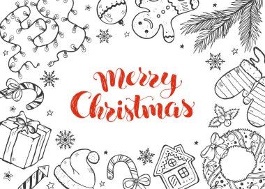 Noel koleksiyon doodles