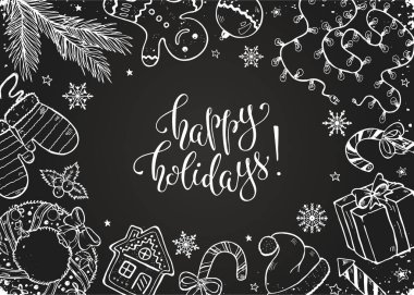 Noel koleksiyon doodles