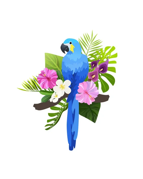 热带鸟类成分 — 图库矢量图片