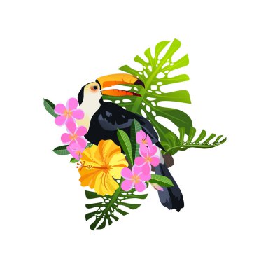 tropik kuş kompozisyonu