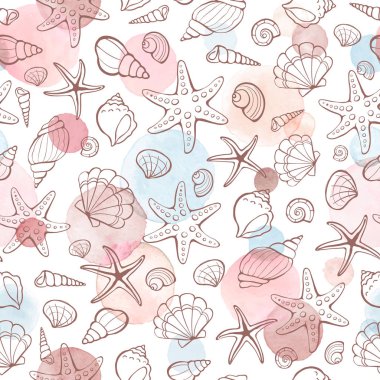 Deniz kabuğu pürüzsüz desen