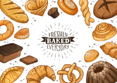 Taze Ekmek Poster Ilustration
