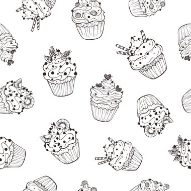 cupcakes seamless modeli