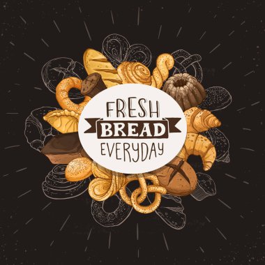 Taze Ekmek Poster Ilustration