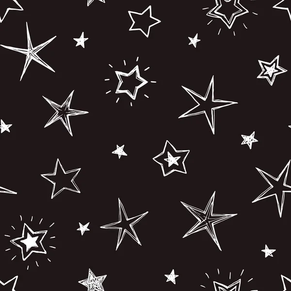 星のシームレスなパターン — ストックベクタ