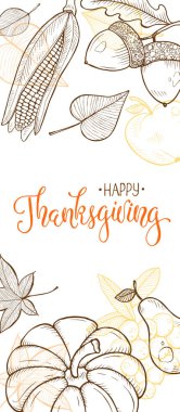 Şükran vintage poster vektör