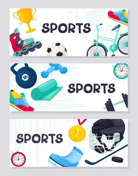 Vecteur de bannière sport — Image vectorielle