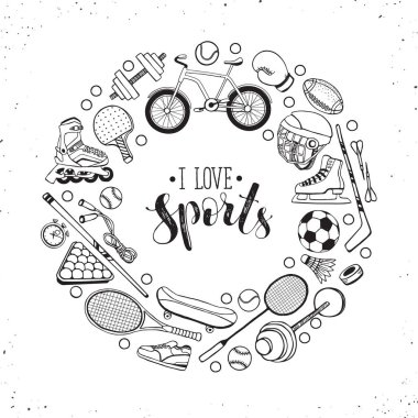 Spor afiş vektörü