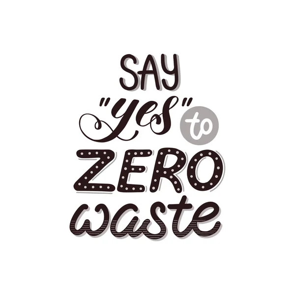 Zero Waste Vector Poster — Stockvektor