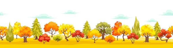 Autumn park veiw — Stock Vector