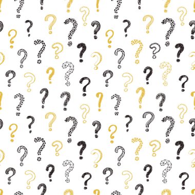 soru işaretleri seamless modeli