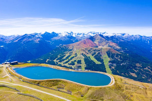 Lago de almacenamiento pico Aineck en Katschberg — Foto de Stock