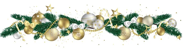 Banner de diseño de Navidad — Vector de stock