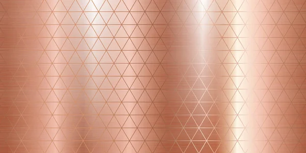 Rose Guld Metall Struktur Stora Banderoll Realistisk Illustration — Stockfoto