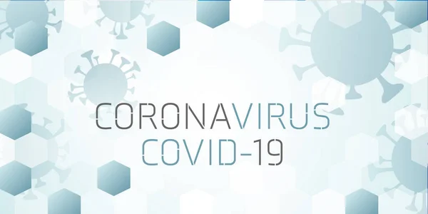 Coronavirus Covid Σχεδιαστική Απεικόνιση Μεγάλο Πανό — Φωτογραφία Αρχείου