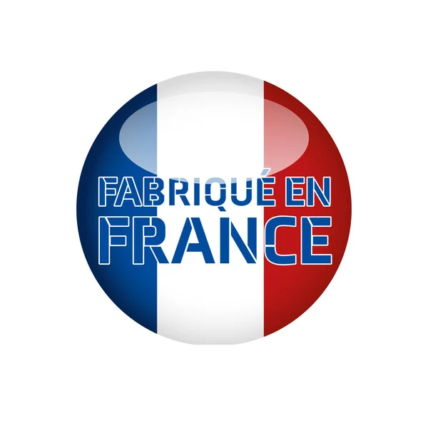 Feito França Logotipo Ilustração — Fotografia de Stock