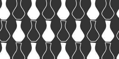 Wine Decanter 'ın Karanlık Şarapla İlgili İçeriğinde Kusursuz Şekilsiz Afişler Taslak Şablonu. İzole Vektör illüstrasyon Alkol Tematik Menü Kartları, poster veya afiş, broşür gönderimi, etiketler