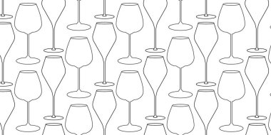 Taslak Şarap, Cam, Cam, Kusursuz Şablon Bayrak, Şarap Günü Tatil Arkaplanı. Ayrı Vektör illüstrasyonu Şarap Günü Arkaplan Tematik Kartlar Afişler, broşürler, etiketler, etiketler