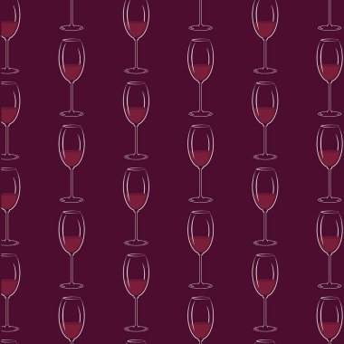 Kırmızı şarap. Klasik cam. Burgundy Fond Şarap Günü 'nde Kusursuz Işık Yarışması. Ayrı Vektör illüstrasyonu Şarap İlgili İçerik Bar Restoranı Menü Kart Arkaplan Afişi, Broşür