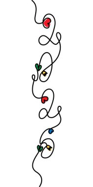 2026 Dikey El Yazısı Kalpler ve Çiçek Dekorasyonu Yeni Yıl Kutlama Tasarımı. İzole Vektör illüstrasyonu Yeni Yıl Selamları, parti daveti veya broşürü, afiş, fiyat etiketi, etiket