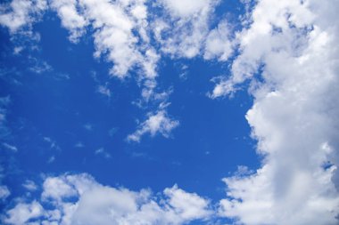 Mavi gökyüzü bulutları