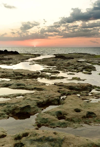 Východ Slunce Cabo Cervera Torrevieja Provincie Alicante Španělsku Svislý Snímek — Stock fotografie