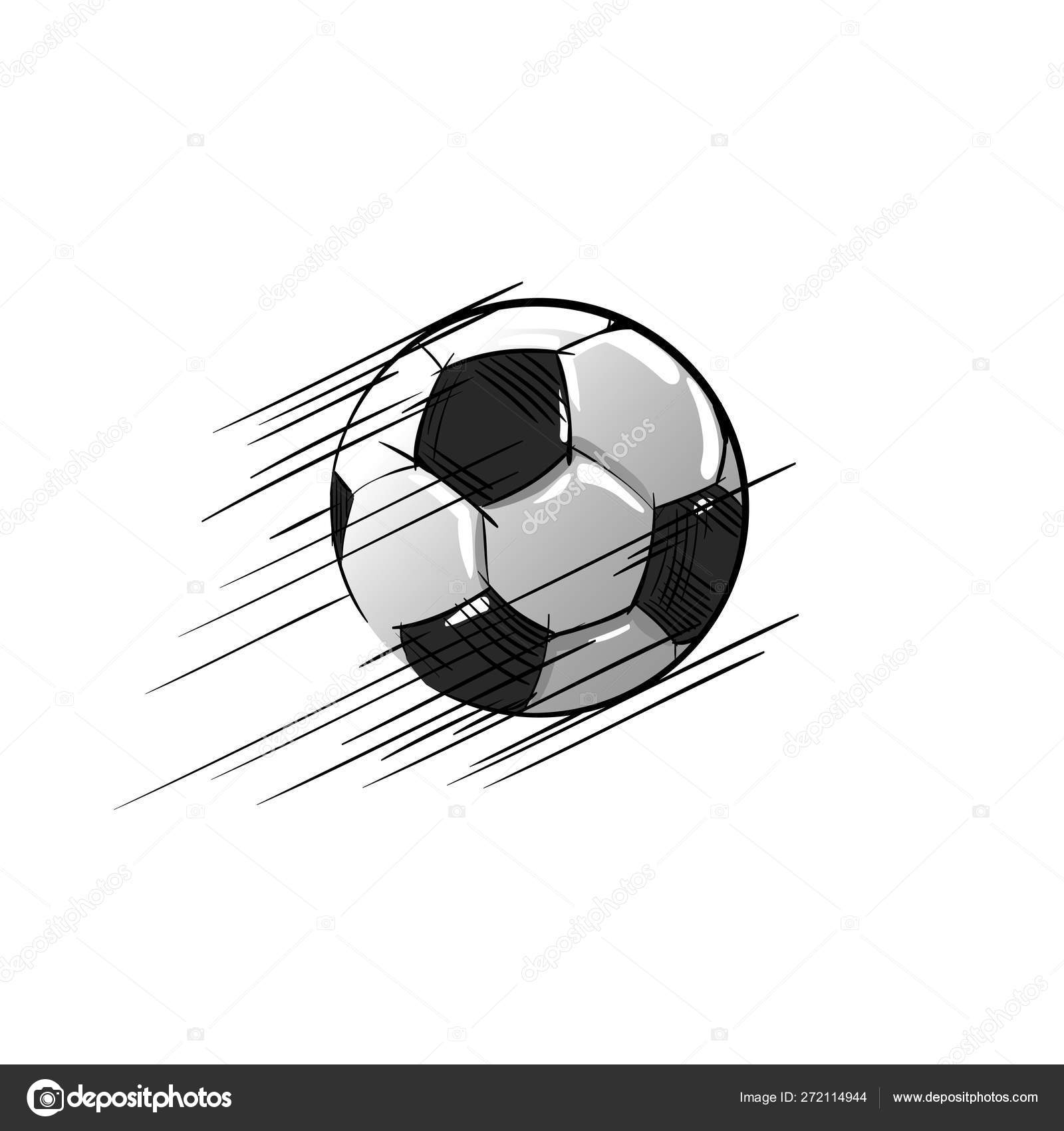 Ícone de bola de futebol símbolo de jogo de futebol dos desenhos