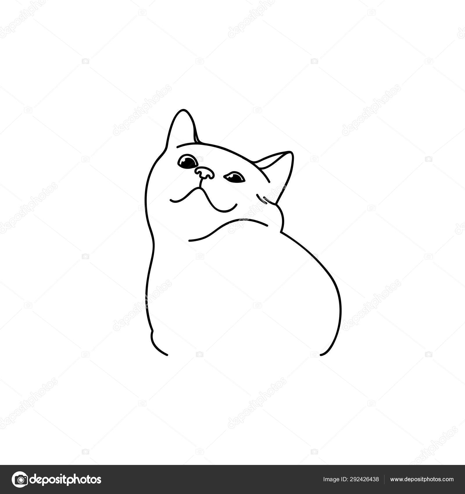 Featured image of post Meme Cat Face Drawing : Cat meme black cat cat face grumpy cat meme face cat in the hat.