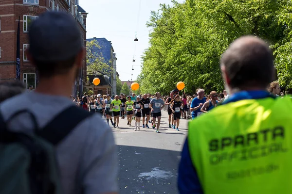 Corredores na Maratona de Copenhague 2018 — Fotografia de Stock