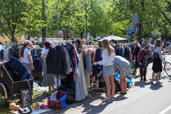 Loppmarknad i Köpenhamn — Stockfoto