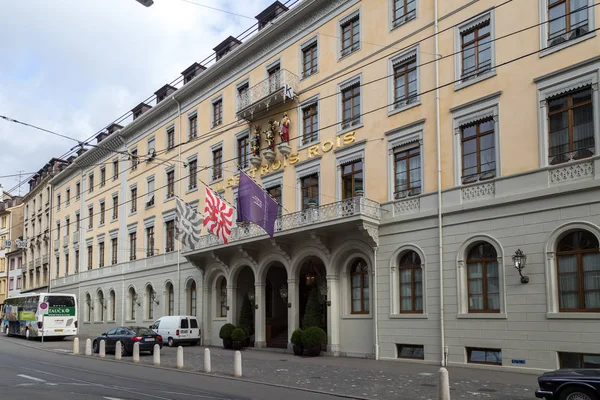 Hotel Les Trois Rois v Basileji — Stock fotografie