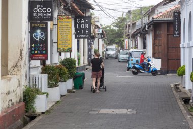 Küçük sokak içinde Galle Fort, Sri Lanka