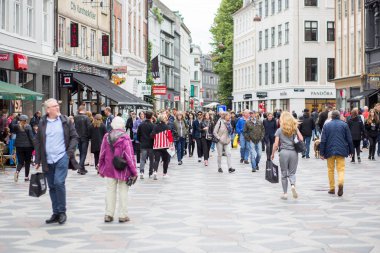 Kopenhag, Danimarka sokak Stroget alışveriş ana