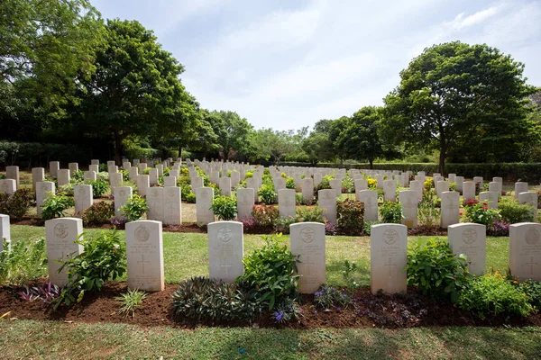 Kriegsfriedhof in trincomalee, sri lanka — Stockfoto