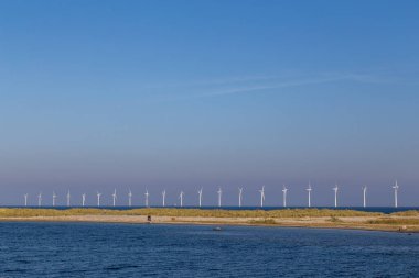 Offshore Rüzgar türbinleri Kopenhag Amager plajda