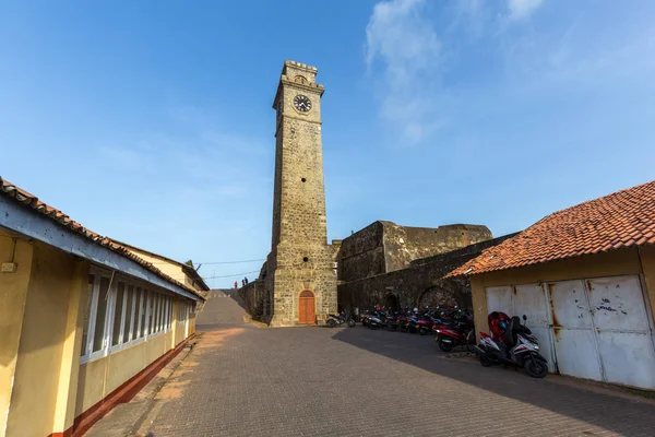 Wieża zegarowa w Galle Fort, Sri Lanka — Zdjęcie stockowe