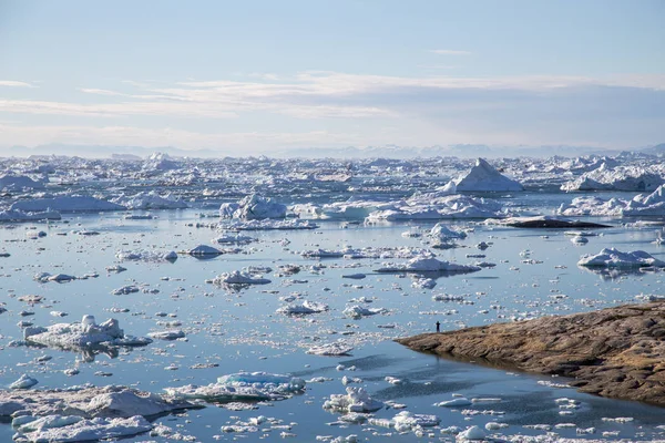 Ilulissat Icefjord Sito UNESCO, Groenlandia occidentale — Foto Stock