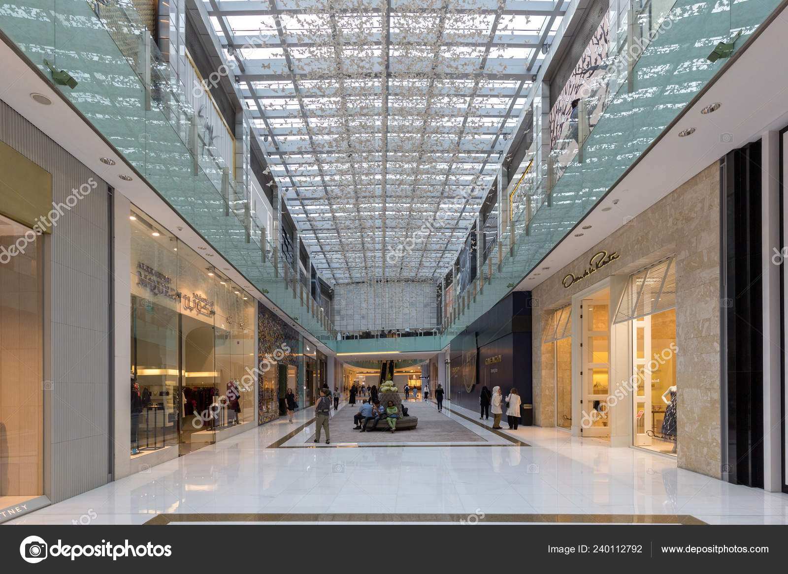 Atrium Inside Dubai Mall United Arab Emirates Stock Editorial