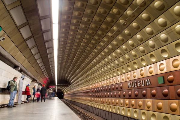 Станция метро "Музеум" в Нью-Йорке — стоковое фото