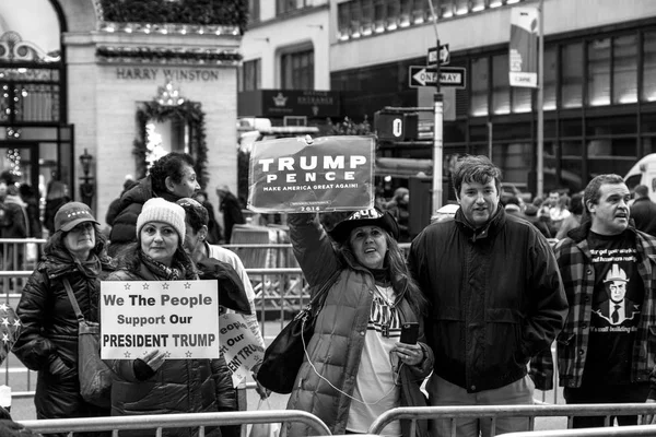 Trump supporters in New York City — Stock Photo, Image