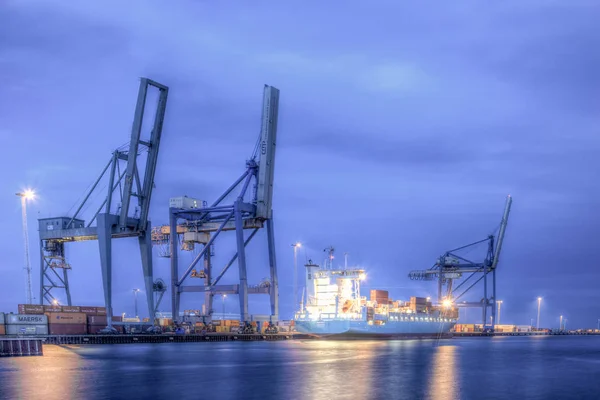 Copenhagen containerterminal — Stockfoto