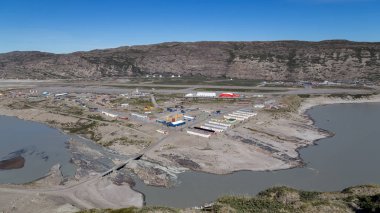 Kangerlussuaq, Grönland üzerinden görünüm