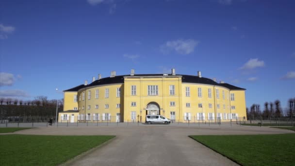 Frederiksberg Palace on a sunny day — Stock Video