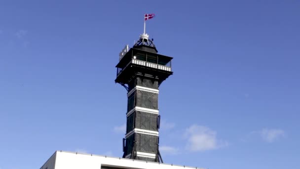 Torre de observación del zoológico de Copenhague — Vídeo de stock