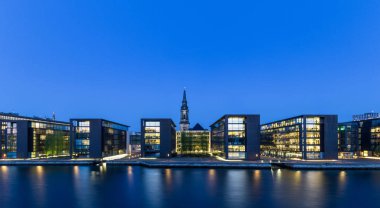 Kopenhag Limanı Panorma gece