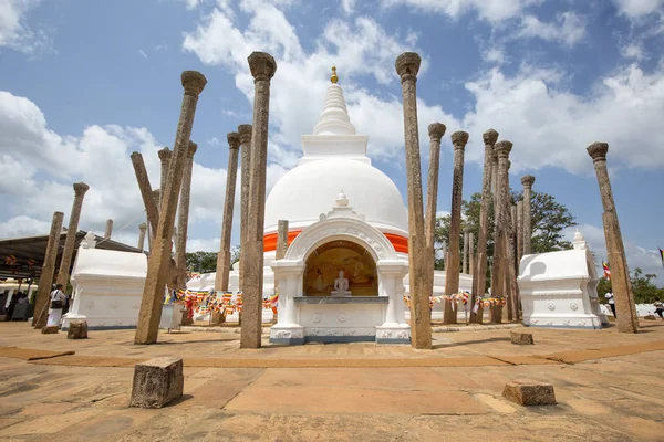 Thuparamaya Βουδιστικός ναός σε Ανούρανταπουρα, Σρι Λάνκα — Φωτογραφία Αρχείου