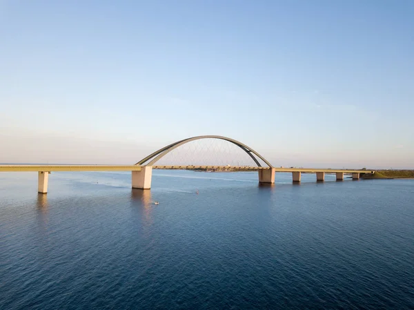 Vista aerea ponte Fehmarn — Foto Stock