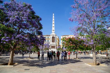 İspanya, Malaga 'daki Plaza de la Merced